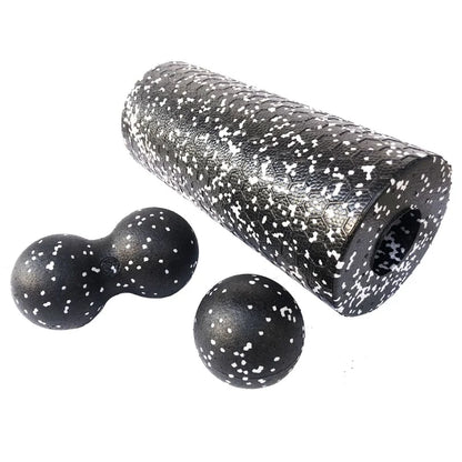 Hollow Yoga Roller Massage Peanut Ball Set